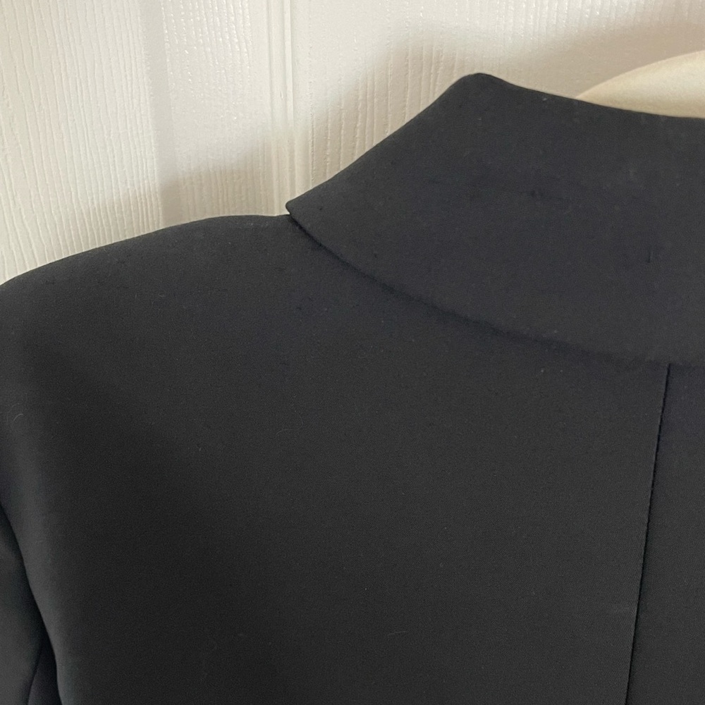 Calvin Klein Black Cropped Single-Button Suit Jacket - Picture 13 of 13
